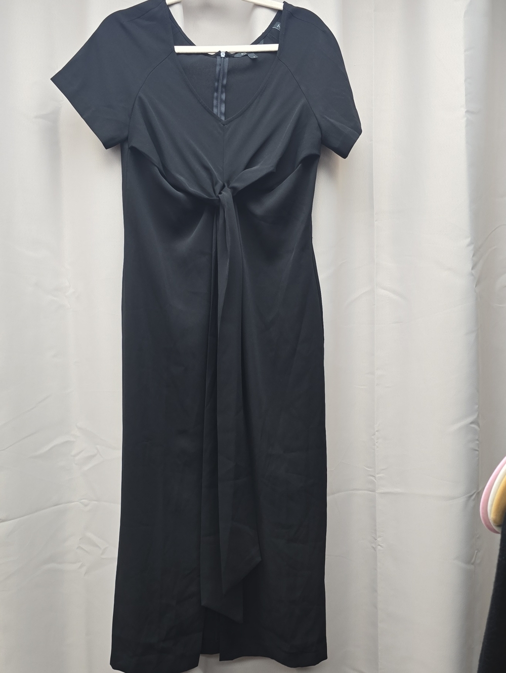 Armani Exchange Black Twist-Front Maxi Dress Size 8